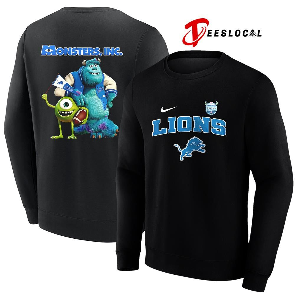 Detroit Lions x Monster Inc Funday cartoon shirt