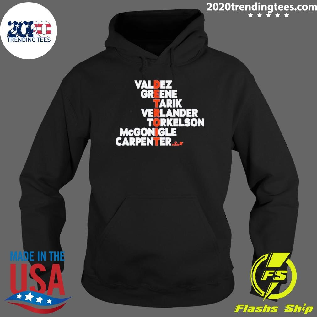 Detroit Names 2026 Valdez Greene Tarik Verlander Torkelson McGonigle Carpenter Shirt