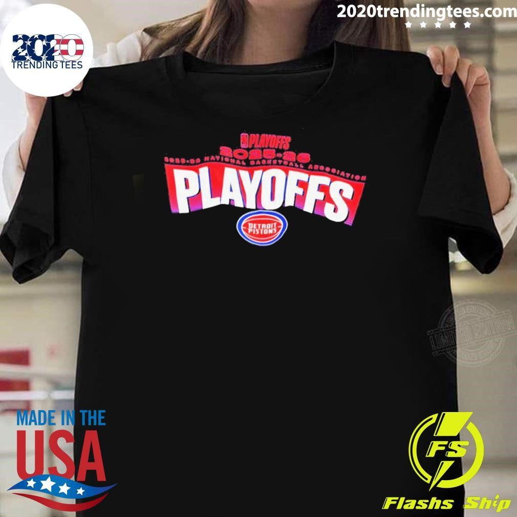 Detroit Pistons 2025-2026 National Basketball Association Playoffs Shirt