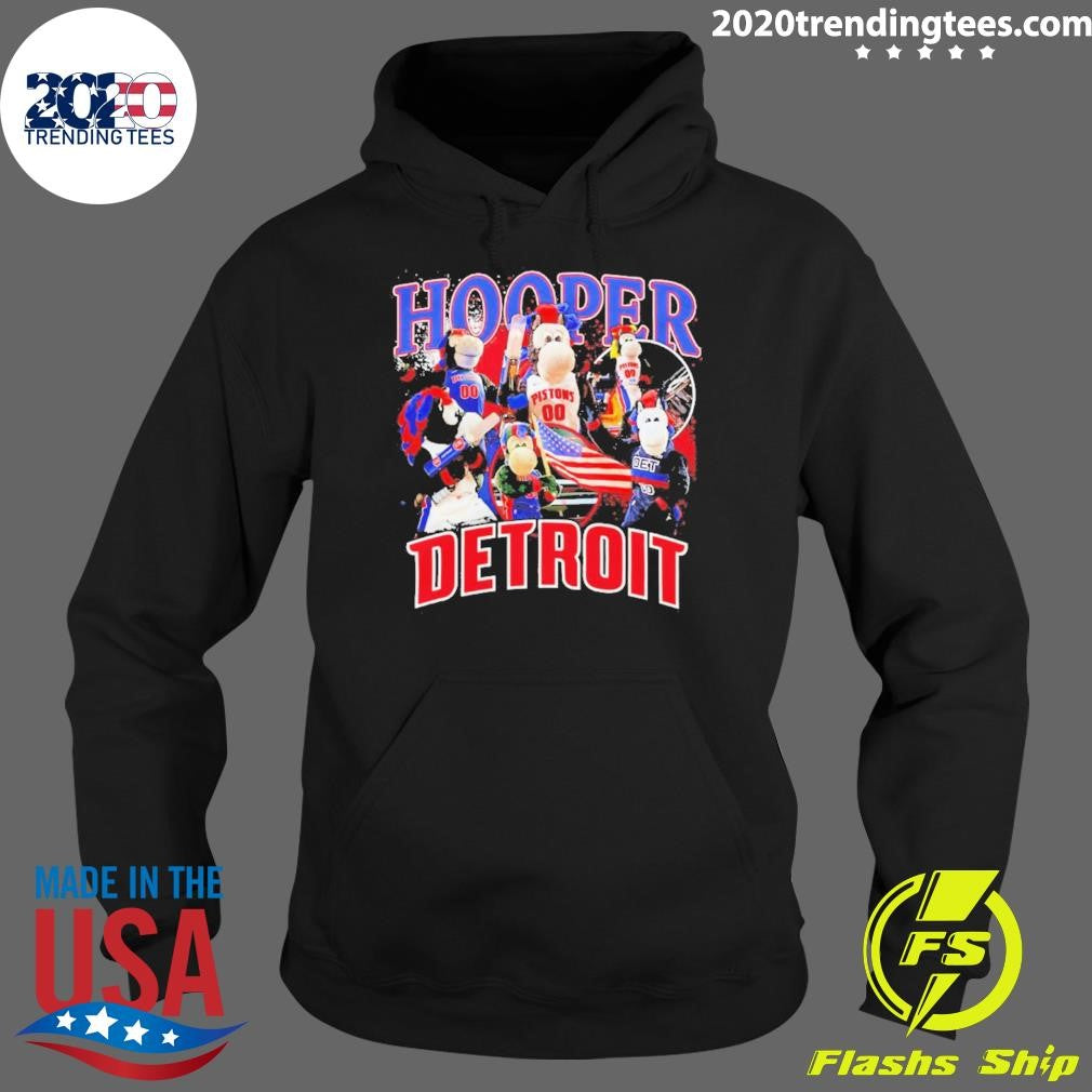 Detroit Pistons 2026 Nba Hooper Mascot Crossroads Shirt