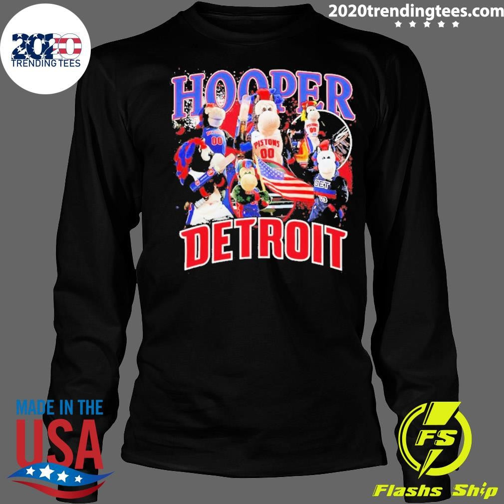 Detroit Pistons 2026 Nba Hooper Mascot Crossroads Shirt