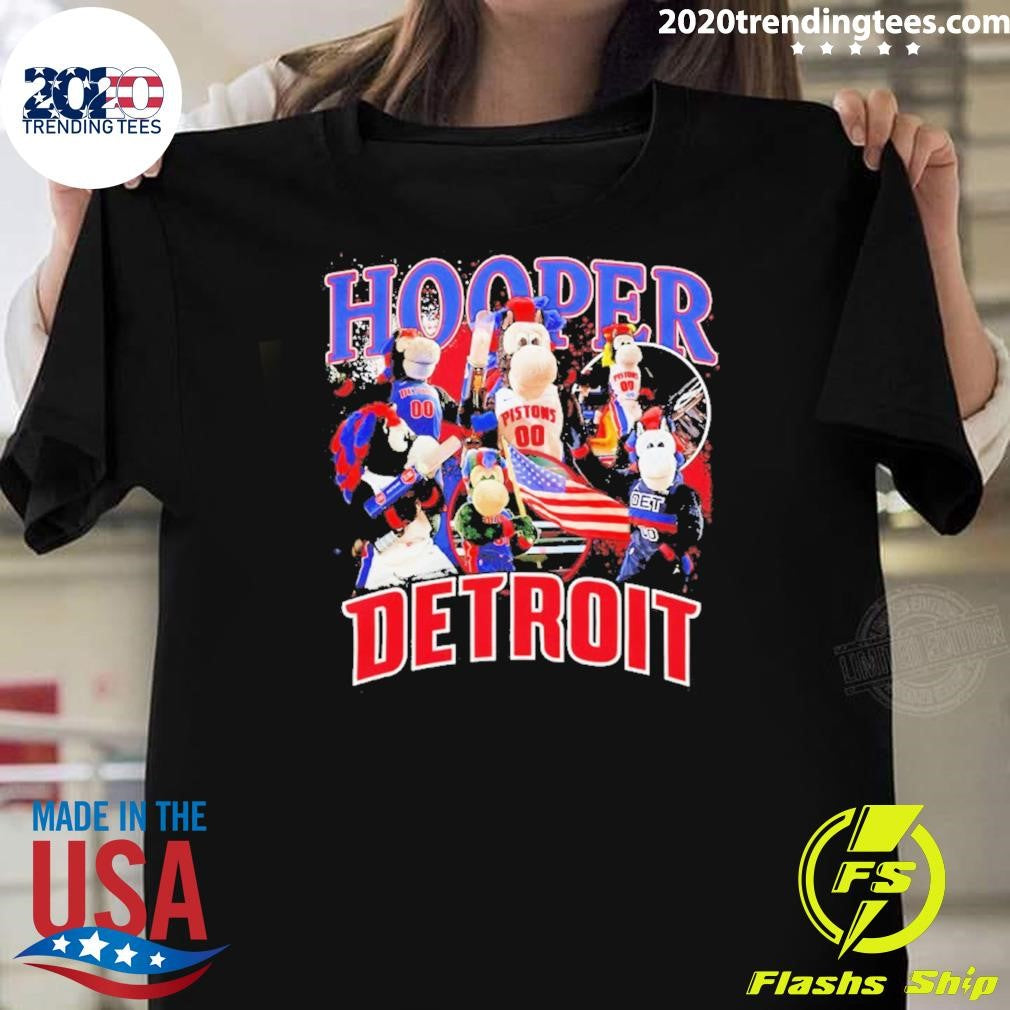 Detroit Pistons 2026 Nba Hooper Mascot Crossroads Shirt