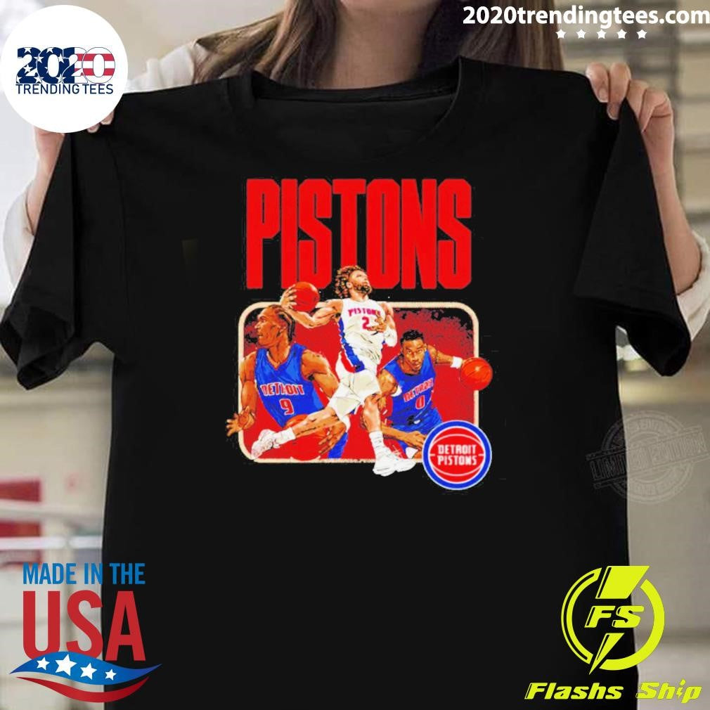 Detroit Pistons 2026 Playoffs Trio Graphic Shirt