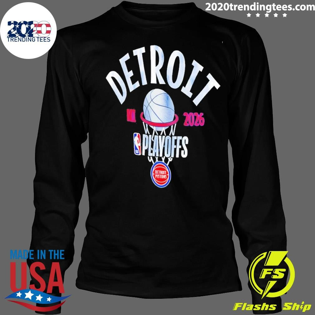 Detroit Pistons Basketball 2026 Playoff Participant Stand Shirt