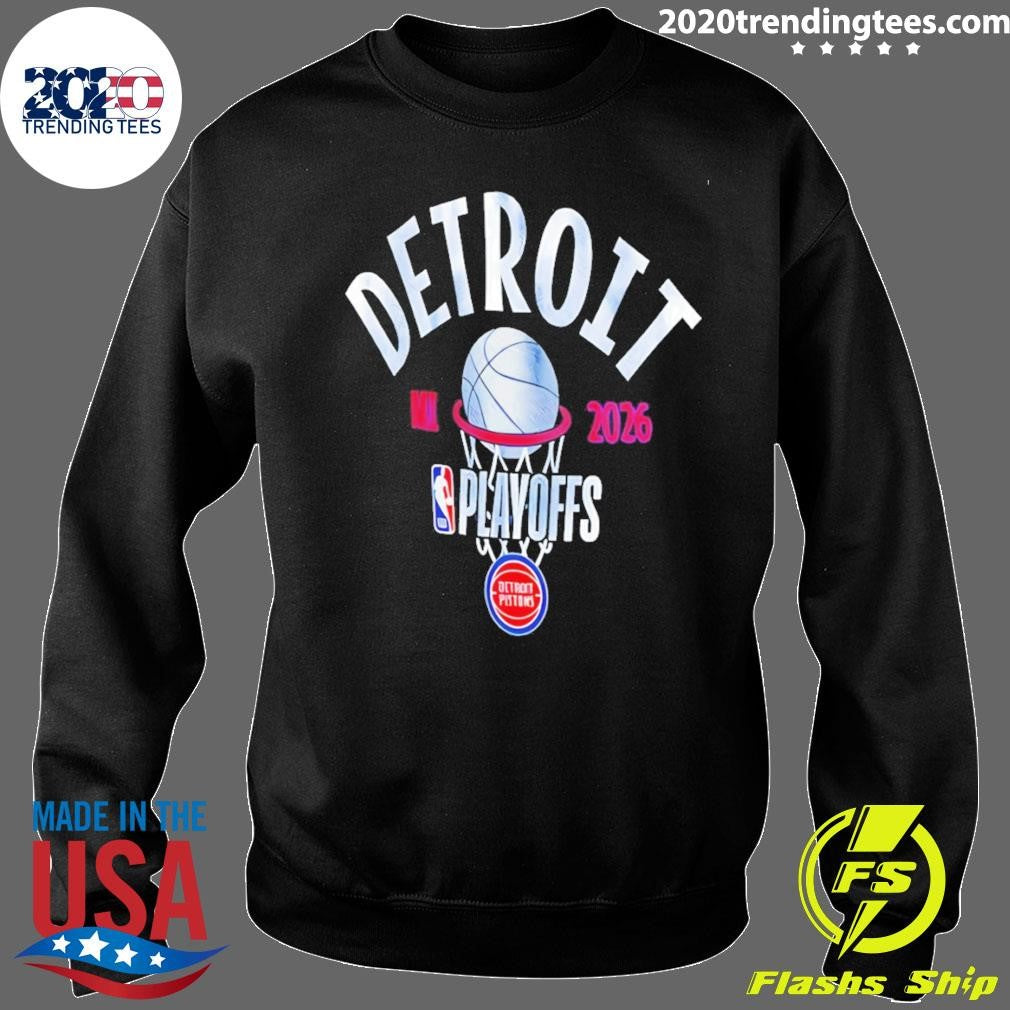 Detroit Pistons Basketball 2026 Playoff Participant Stand Shirt
