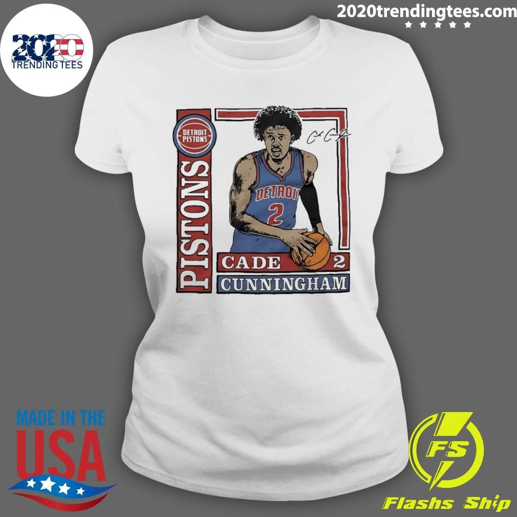 Detroit Pistons Cade Cunningham Signature Shirt