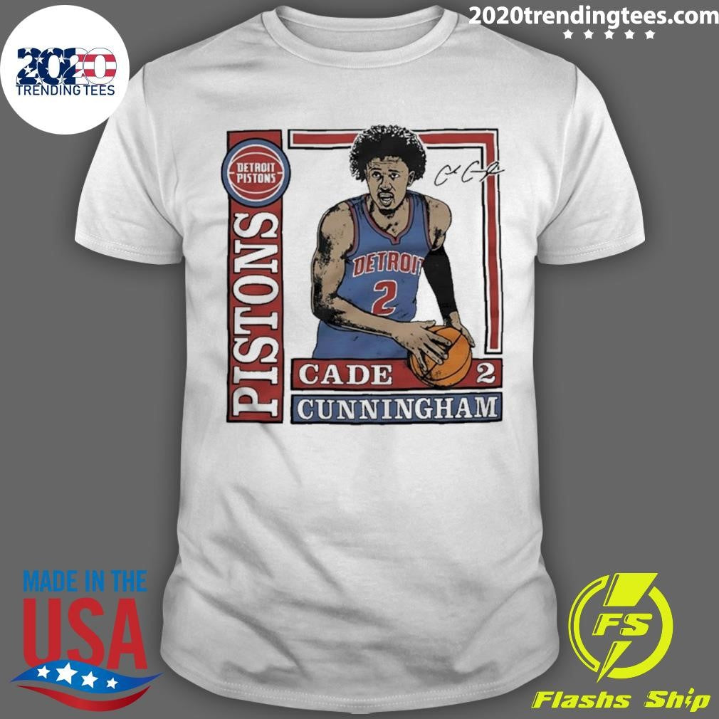 Detroit Pistons Cade Cunningham Signature Shirt