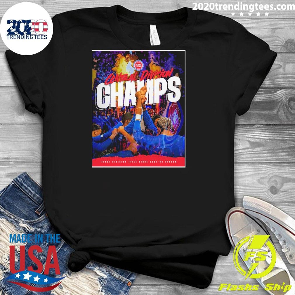 Detroit Pistons Central Division Champs First Division Title Since 2007-08 Season Shirt