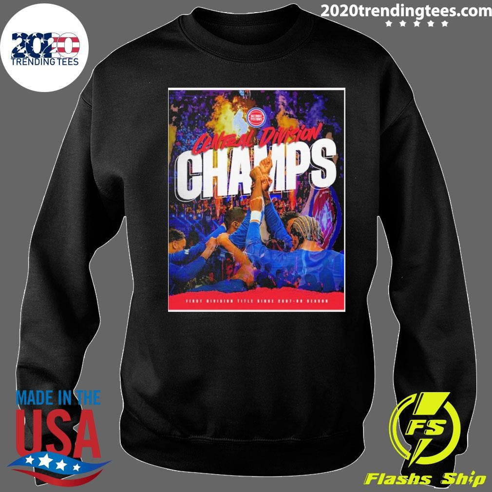 Detroit Pistons Central Division Champs First Division Title Since 2007-08 Season Shirt