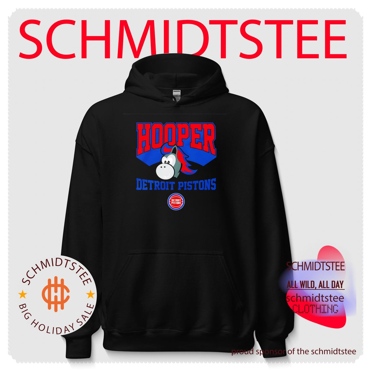 Detroit Pistons Hooper the mascot vintage shirt
