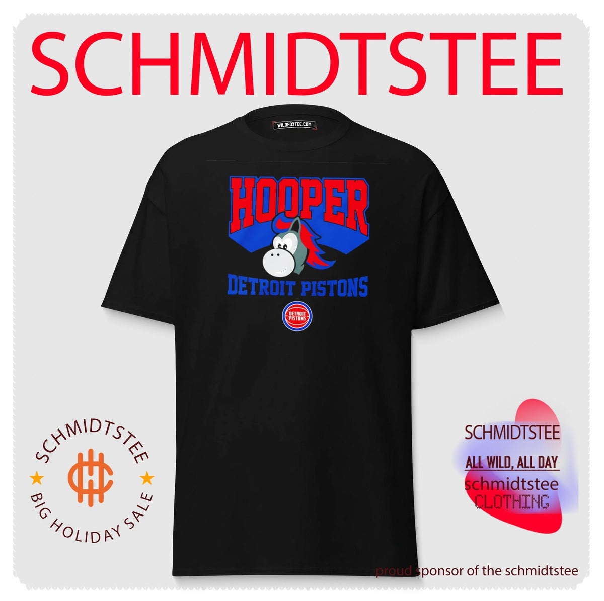 Detroit Pistons Hooper the mascot vintage shirt
