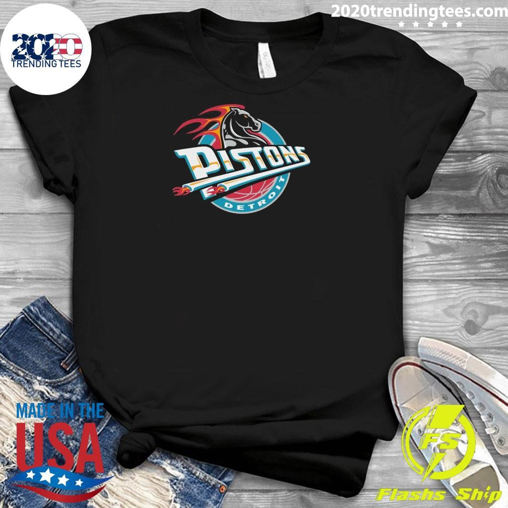 Detroit Pistons Mitchell & Ness Hardwood Shirt