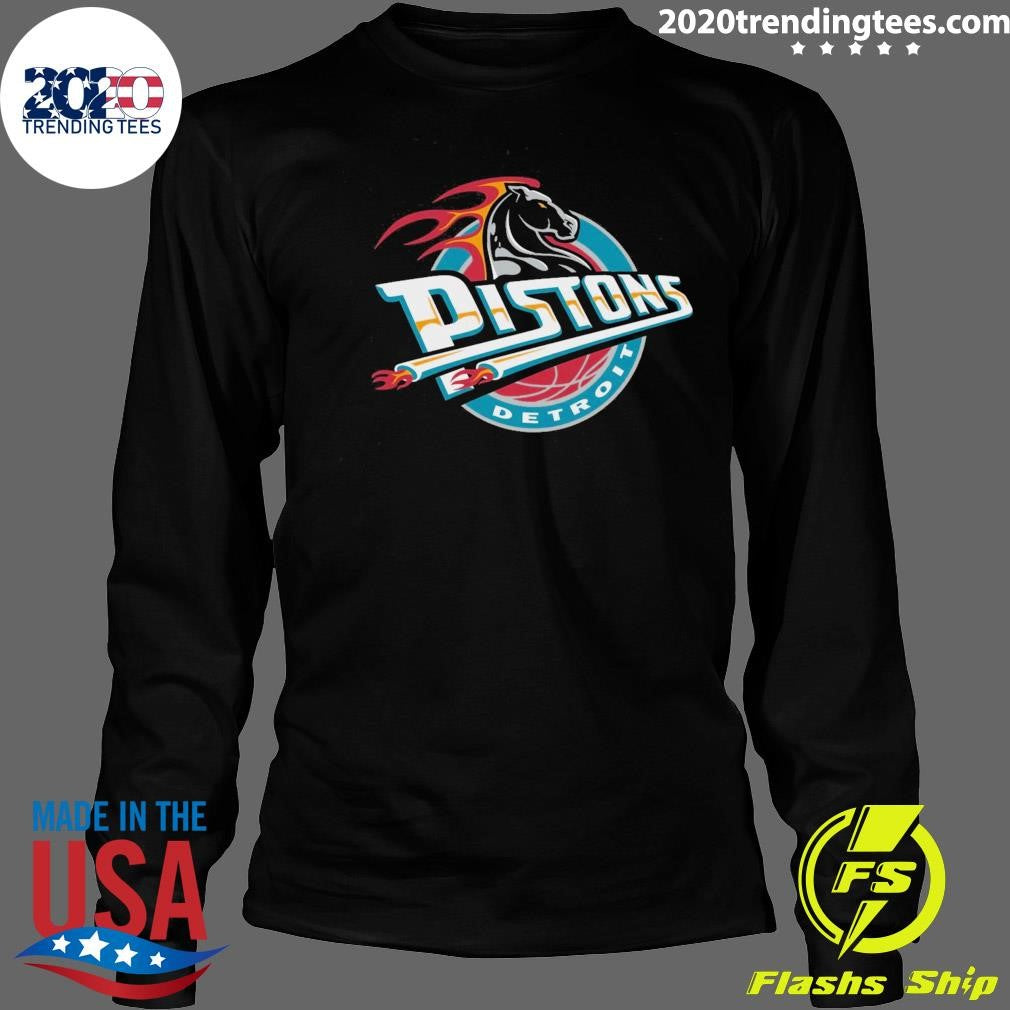 Detroit Pistons Mitchell & Ness Hardwood Shirt