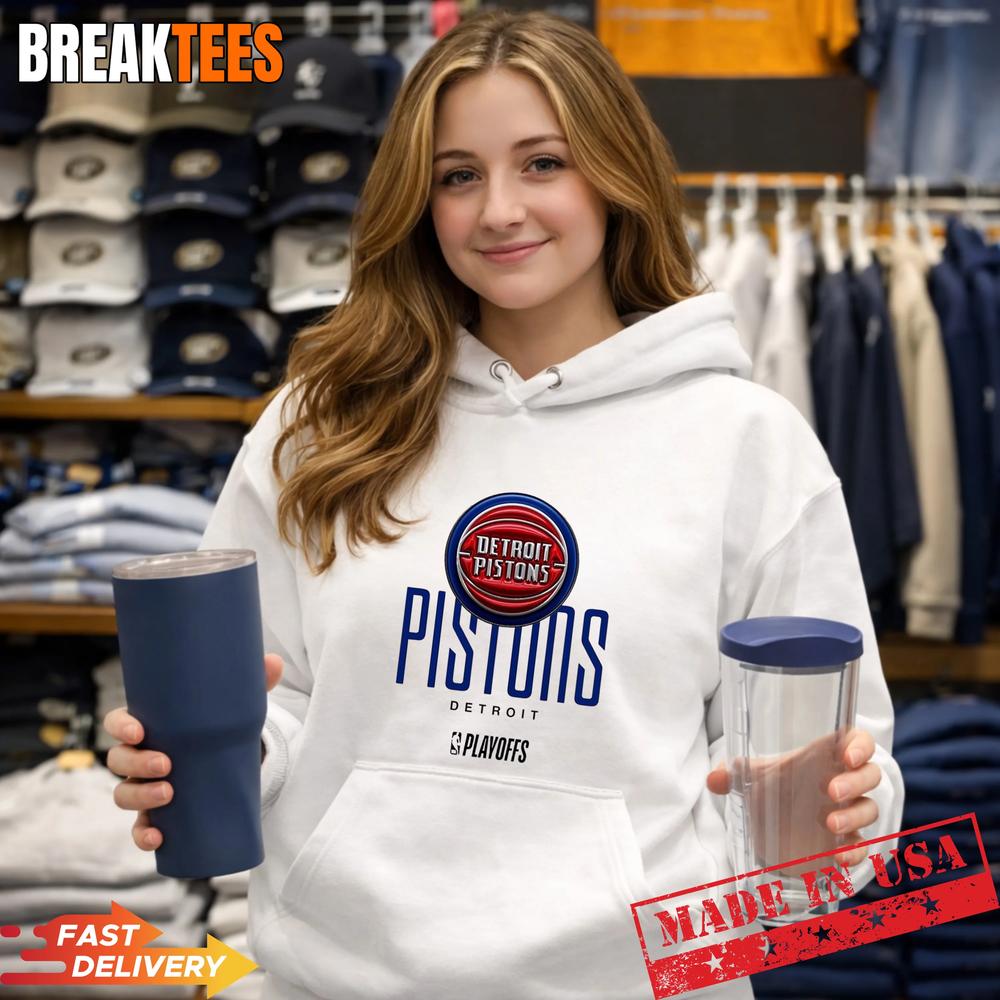 Detroit Pistons NBA Playoff 2026 logo T-Shirt