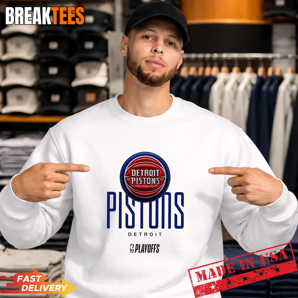 Detroit Pistons NBA Playoff 2026 logo T-Shirt