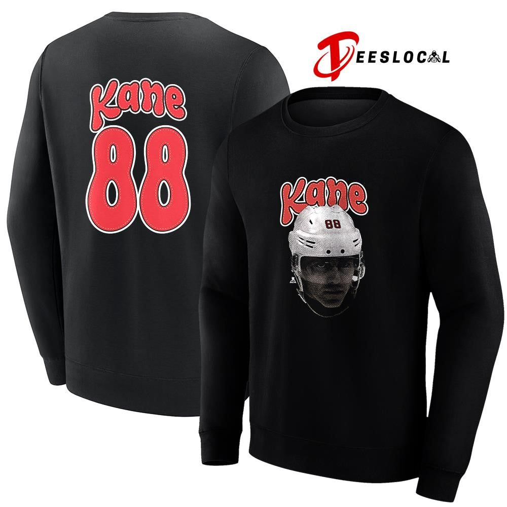 Detroit Red Wings Patrick Kane portrait name and number shirt