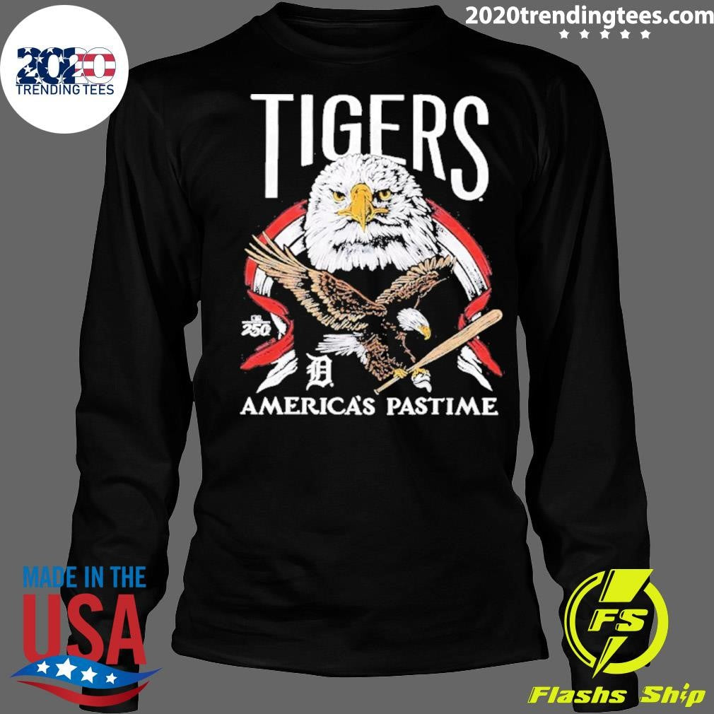 Detroit Tigers America’s Pastime 250th Celebration Bald Eagle Shirt