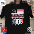 Detroit Tigers Baseball We The People 1776 American Flag Shirt
