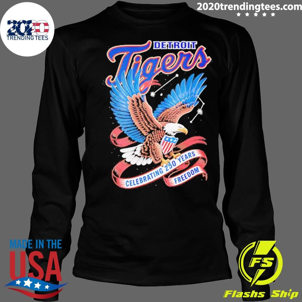 Detroit Tigers Celebrating 250 Years Of Freedom Shirt