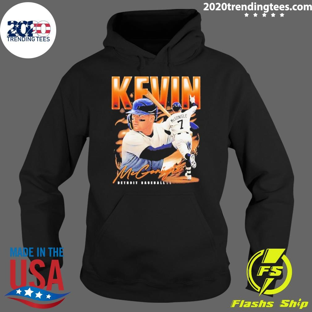 Detroit Tigers Kevin Mcgonigle Collage Signature Airbrush Shirt