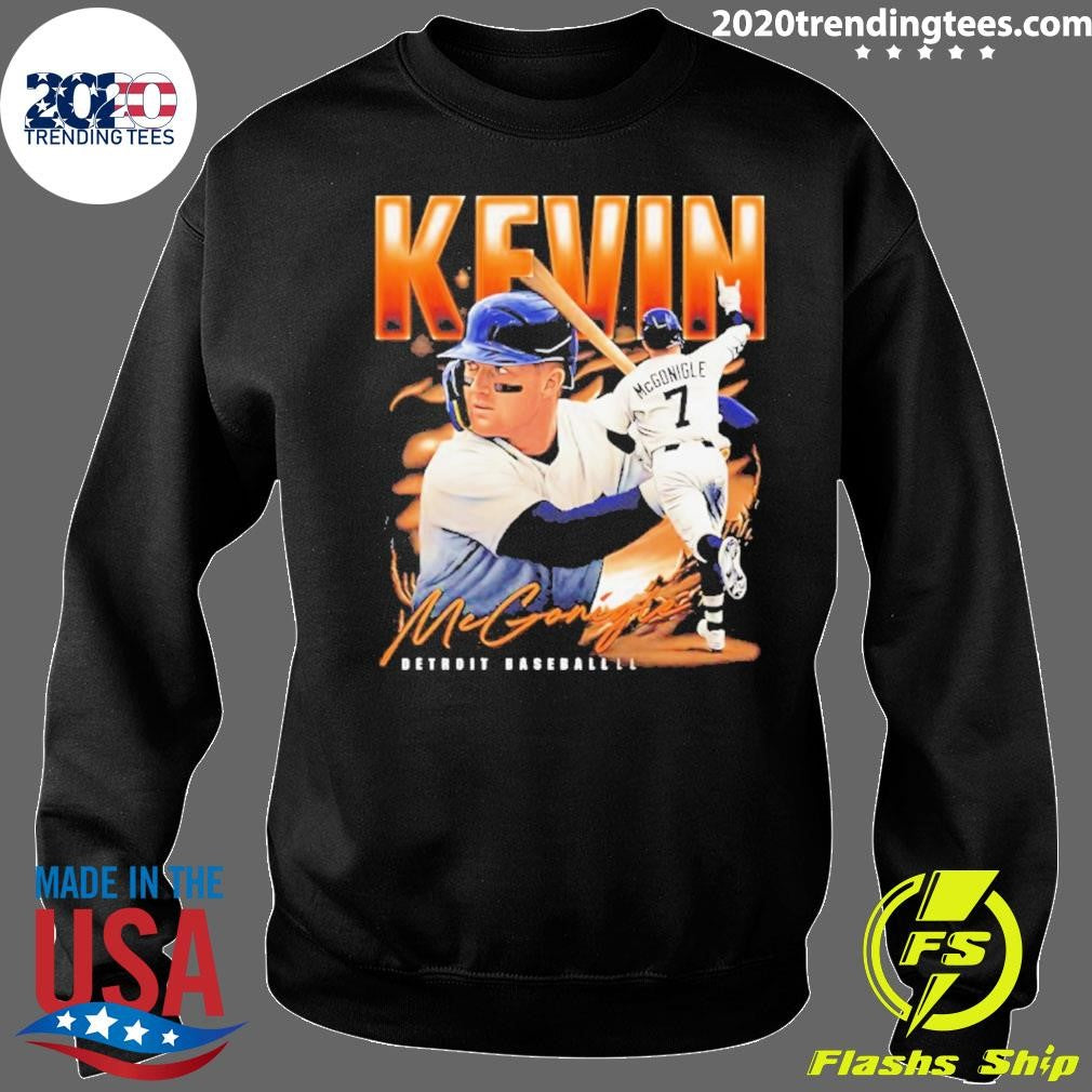 Detroit Tigers Kevin Mcgonigle Collage Signature Airbrush Shirt