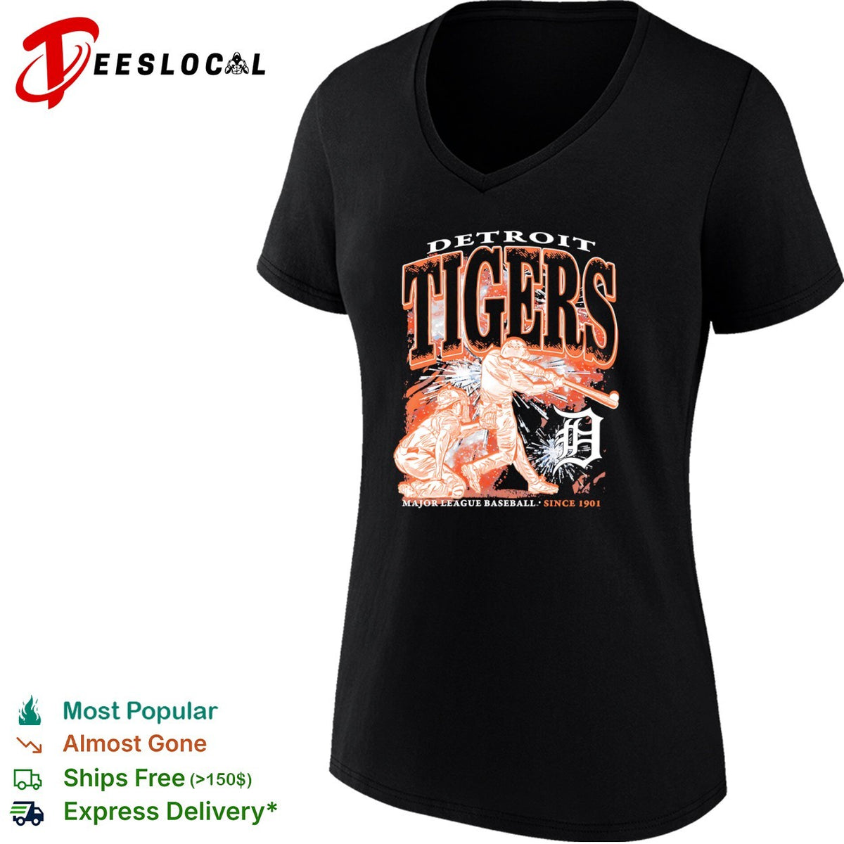 Detroit Tigers Major League Baseball since 1901 players shirt