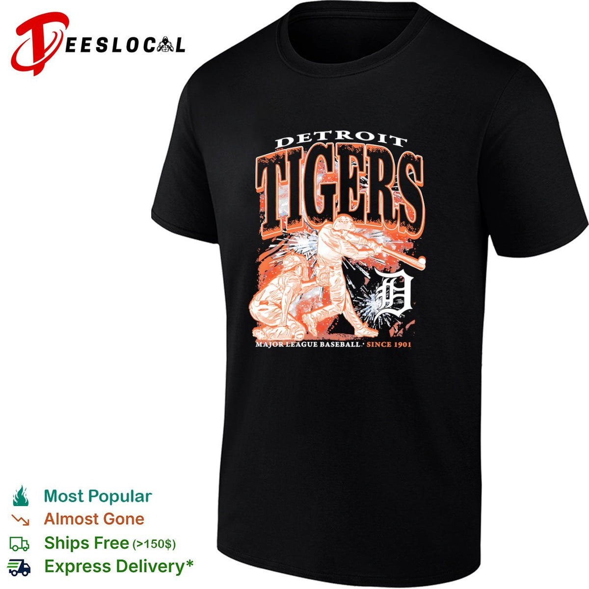 Detroit Tigers Major League Baseball since 1901 players shirt