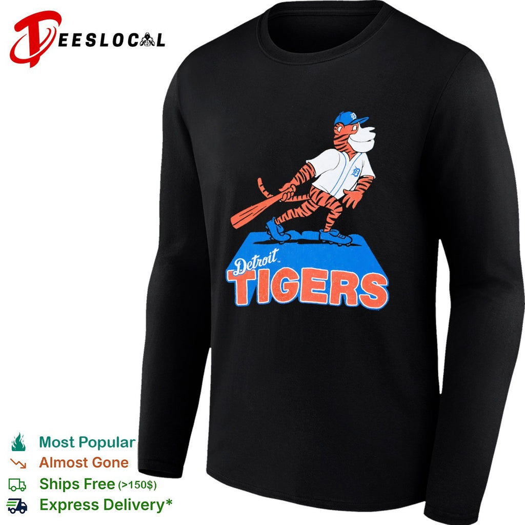 Detroit Tigers Mascot Logo Baseball Sport MLB League Shirt