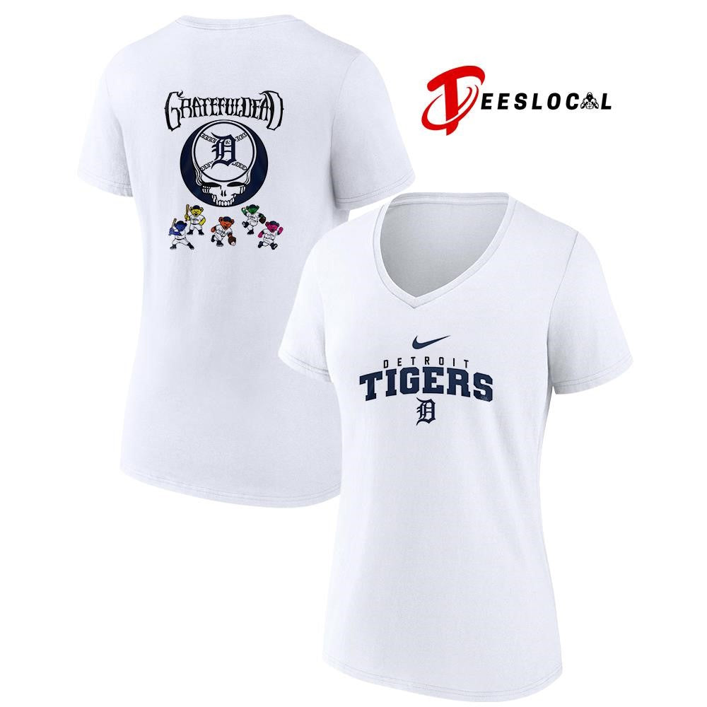 Detroit Tigers x Grateful Dead bear mascot shirt