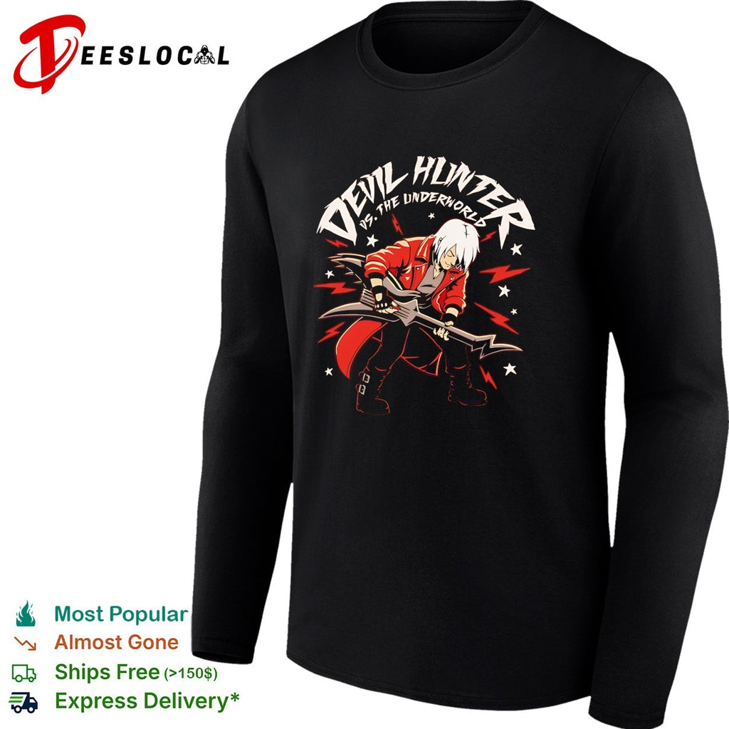 Devil Hunter Music Guitar Dante from Devil May Cry in the style of Scott Pilgrim vs The World shirt