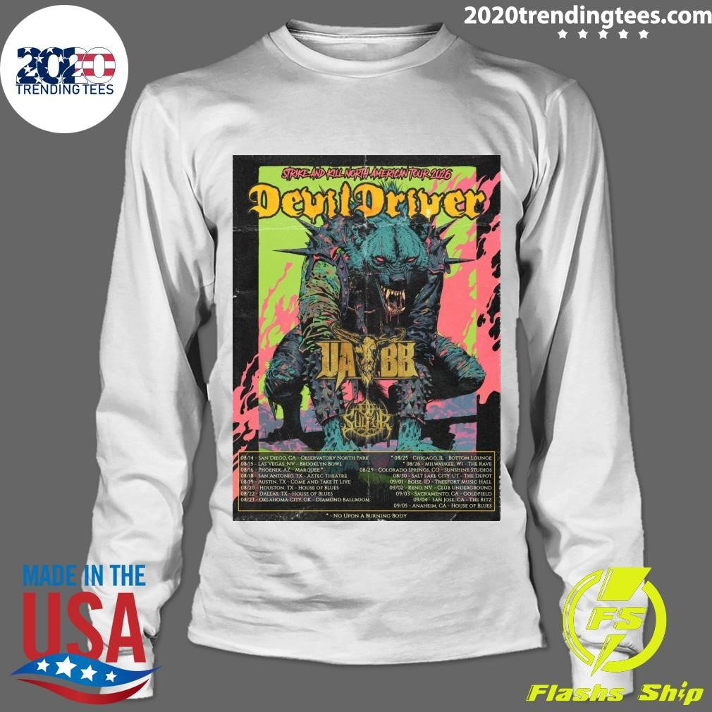 DevilDriver Strike And Kill North American Tour 2026 Shirt