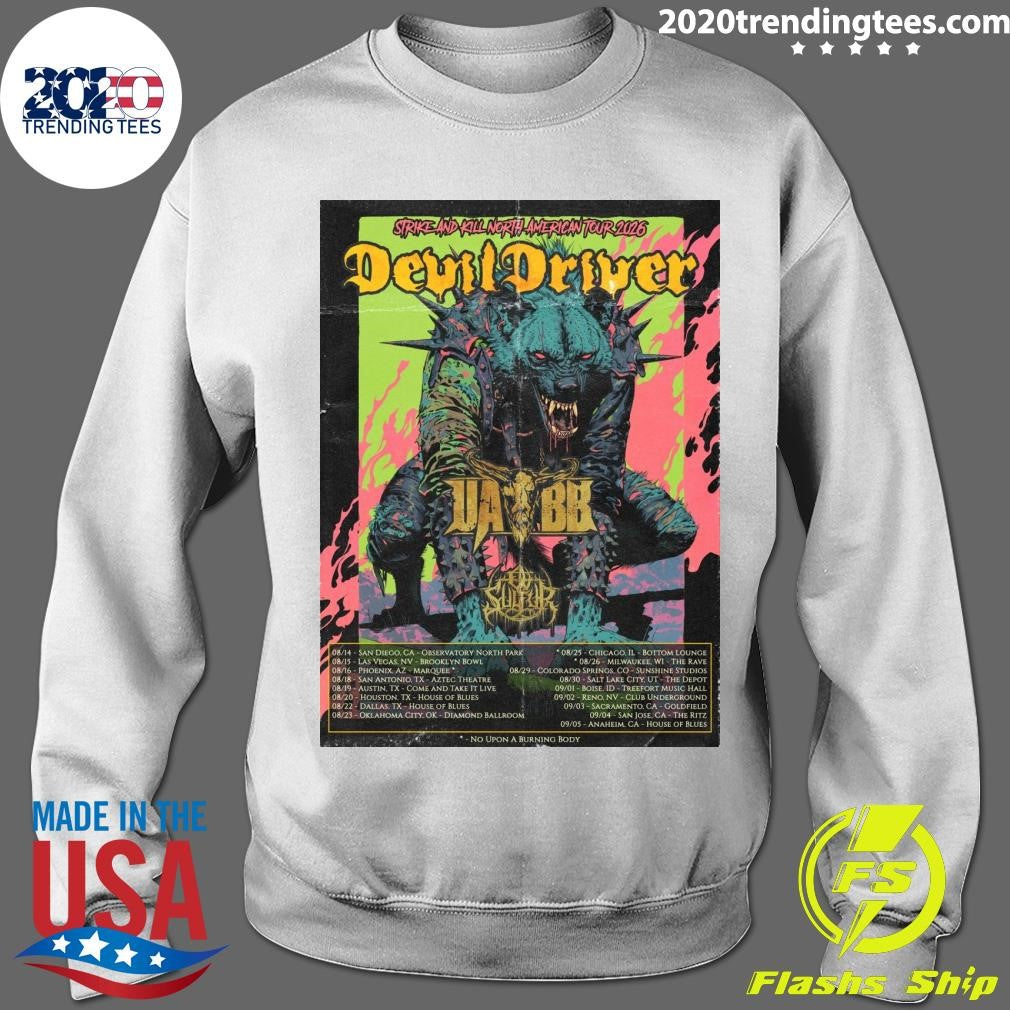 DevilDriver Strike And Kill North American Tour 2026 Shirt