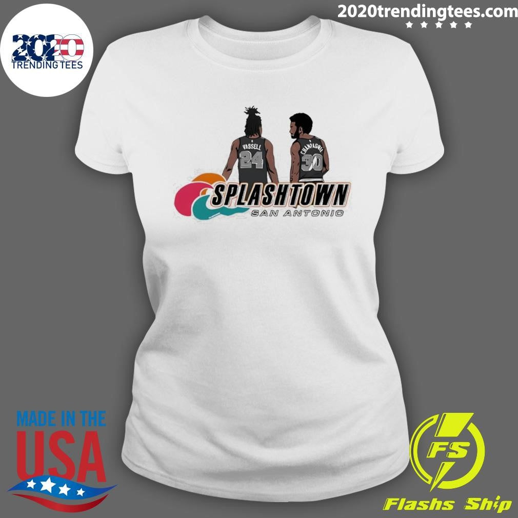 Devin Vassell And Julian Champagnie Splashtown San Antonio Spurs Basketball Shirt
