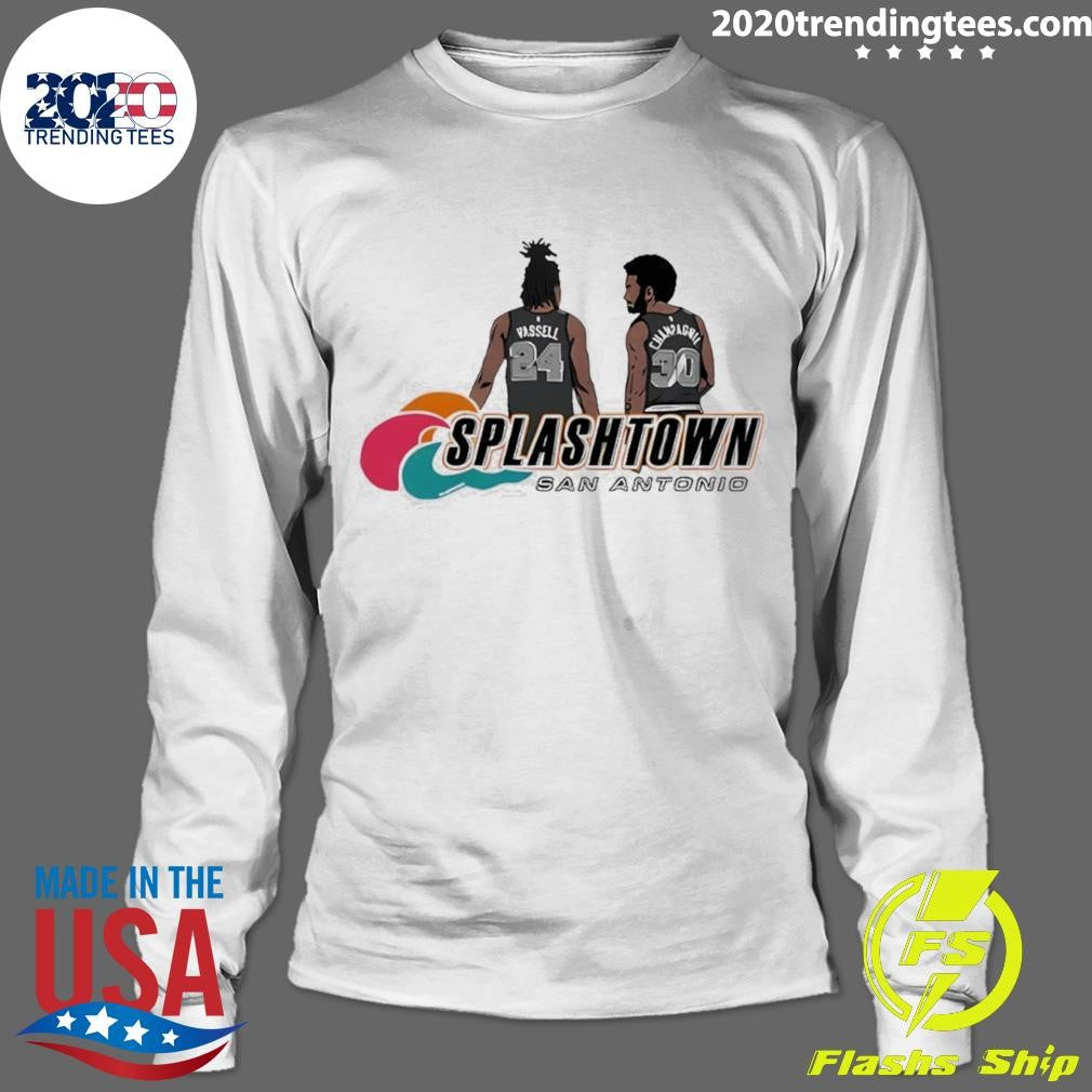 Devin Vassell And Julian Champagnie Splashtown San Antonio Spurs Basketball Shirt