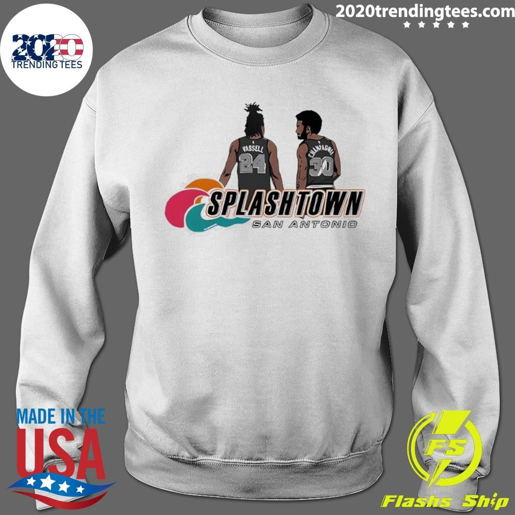 Devin Vassell And Julian Champagnie Splashtown San Antonio Spurs Basketball Shirt