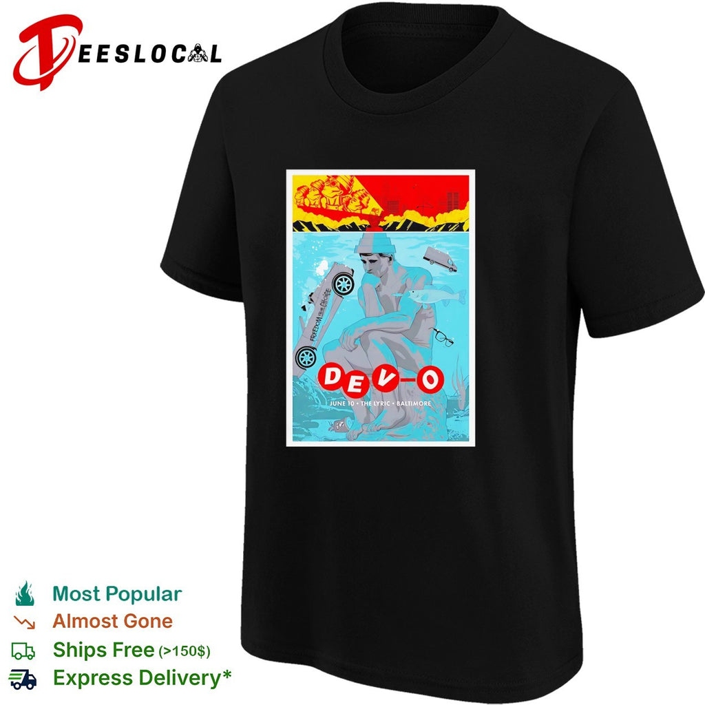 Devo June The Lyric Baltimore concert poster art shirt