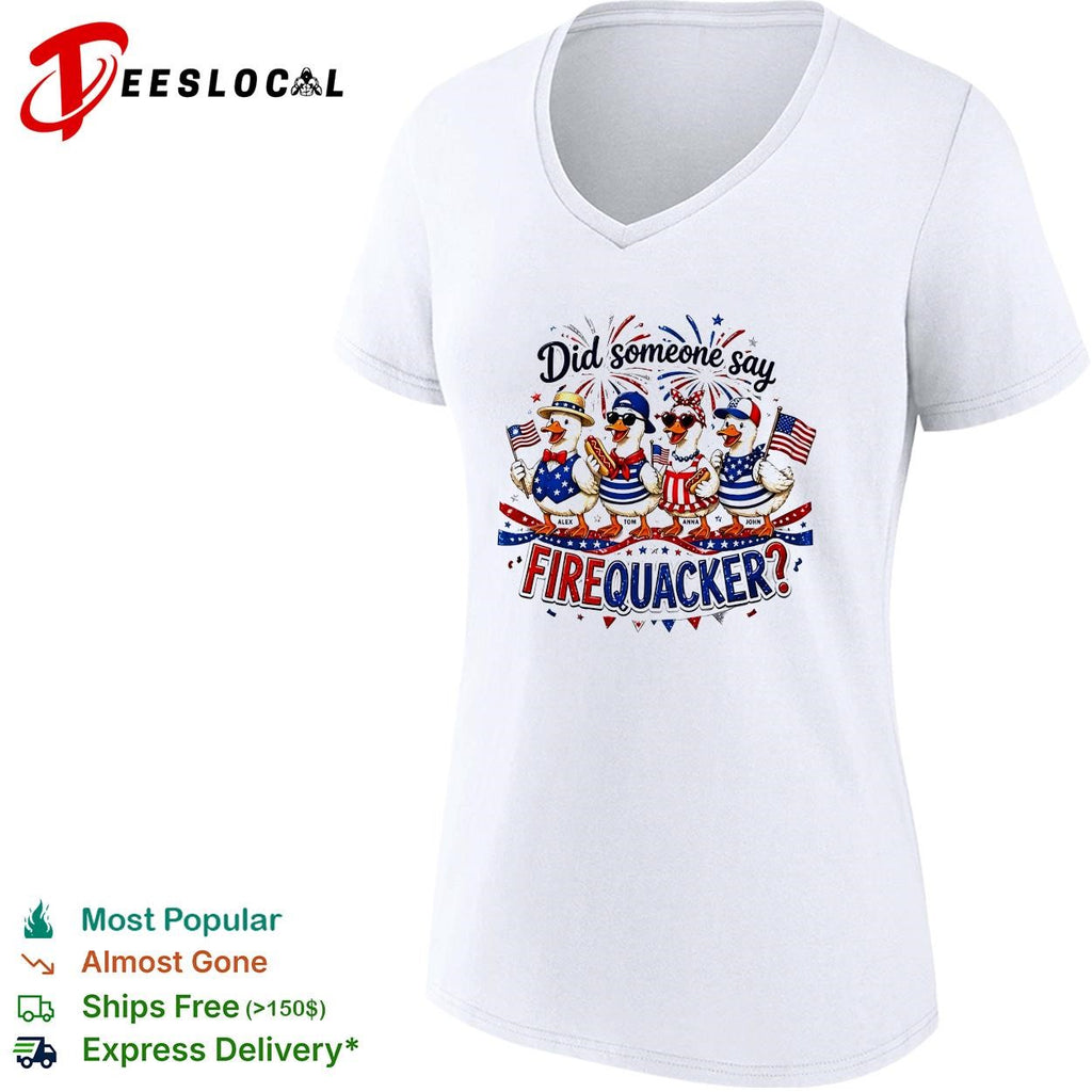 Did someone say firequacker ducks 4th of July humor shirt