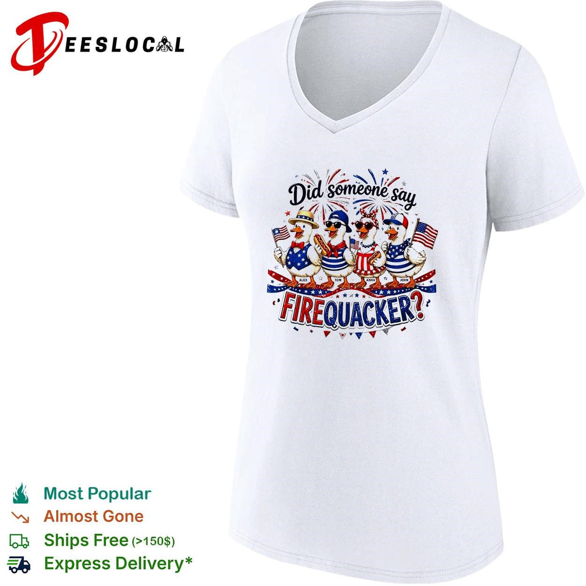 Did someone say firequacker ducks 4th of July humor shirt