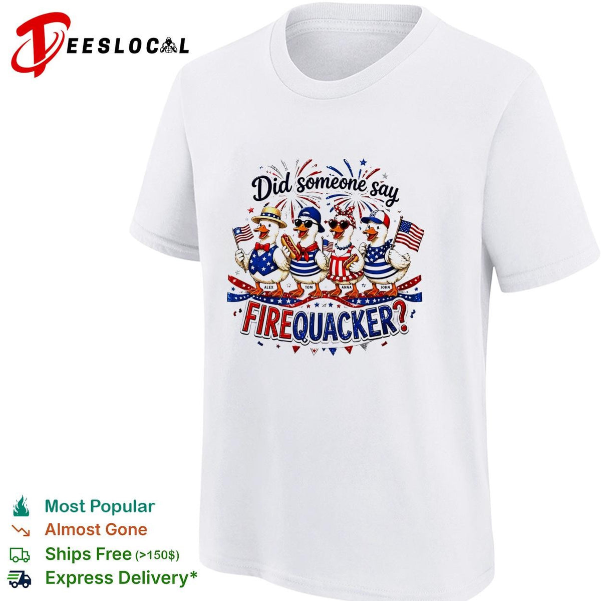 Did someone say firequacker ducks 4th of July humor shirt