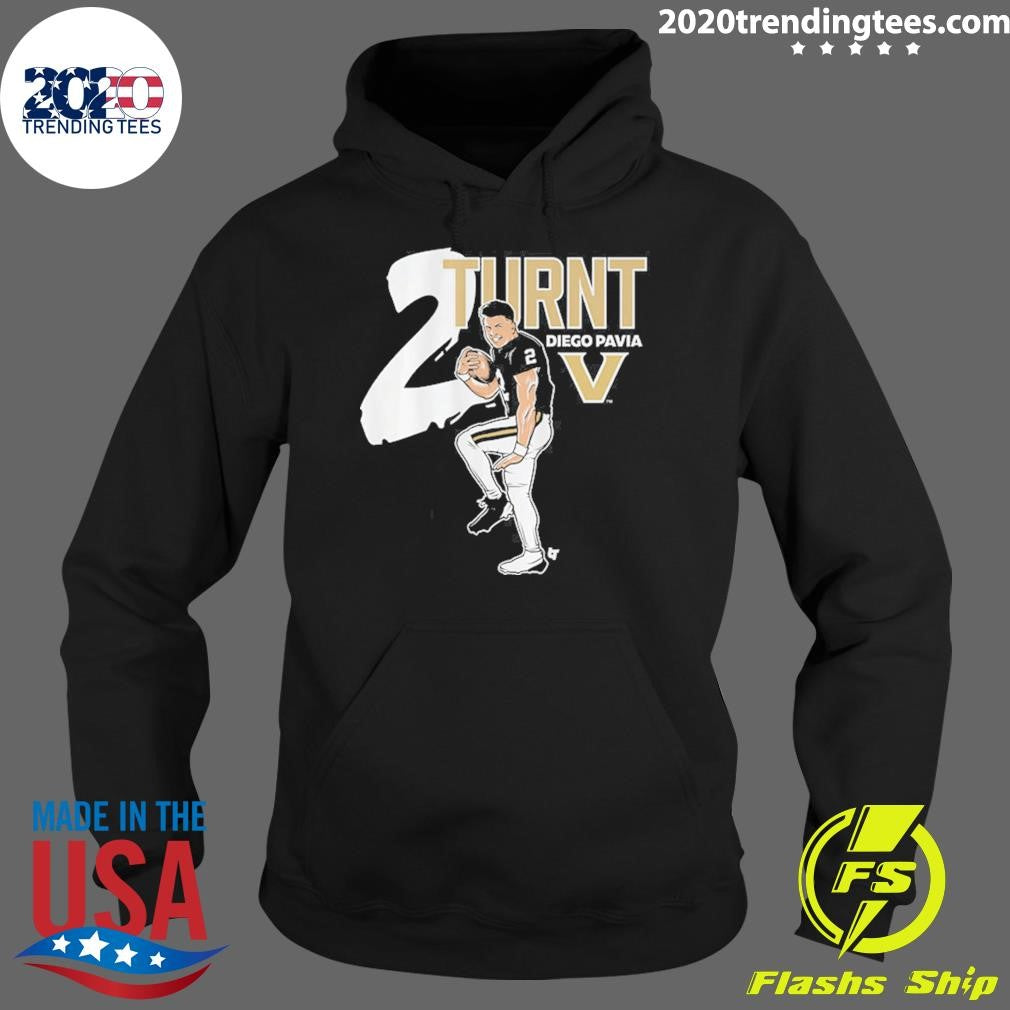 Diego Pavia 2 Turnt Vanderbilt Football 2026 Shirt