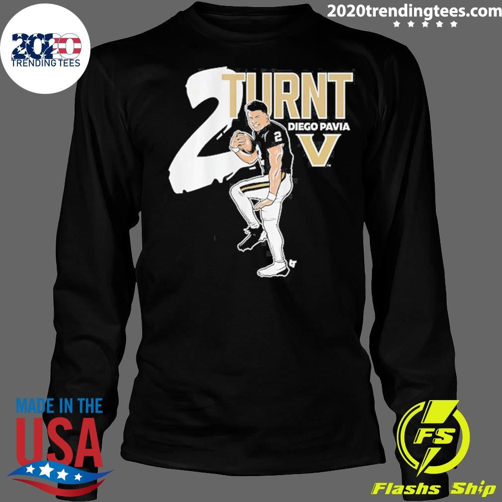 Diego Pavia 2 Turnt Vanderbilt Football 2026 Shirt