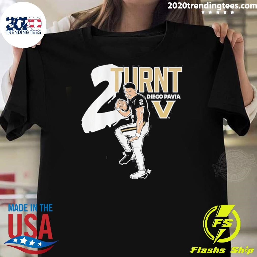 Diego Pavia 2 Turnt Vanderbilt Football 2026 Shirt