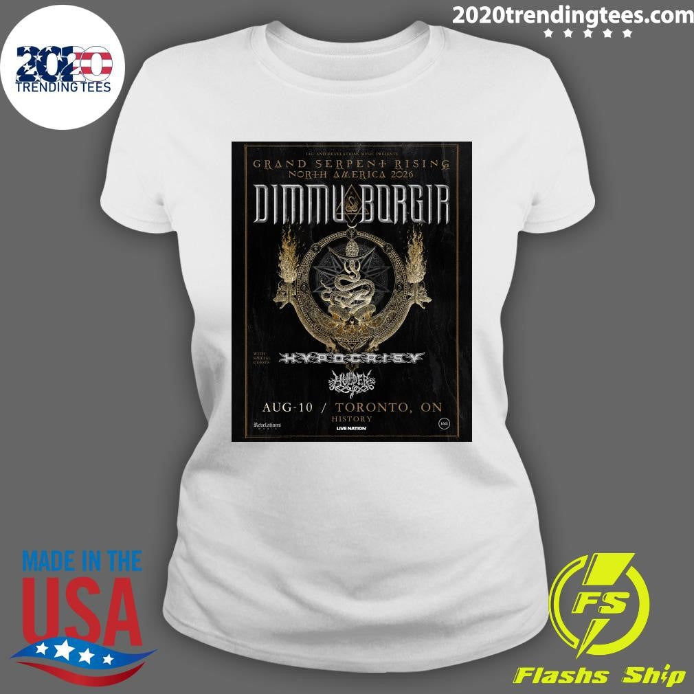 Dimmu Borgir bring the Grand Serpent Rising World Tour to History Toronto on August 10, 2026 Shirt