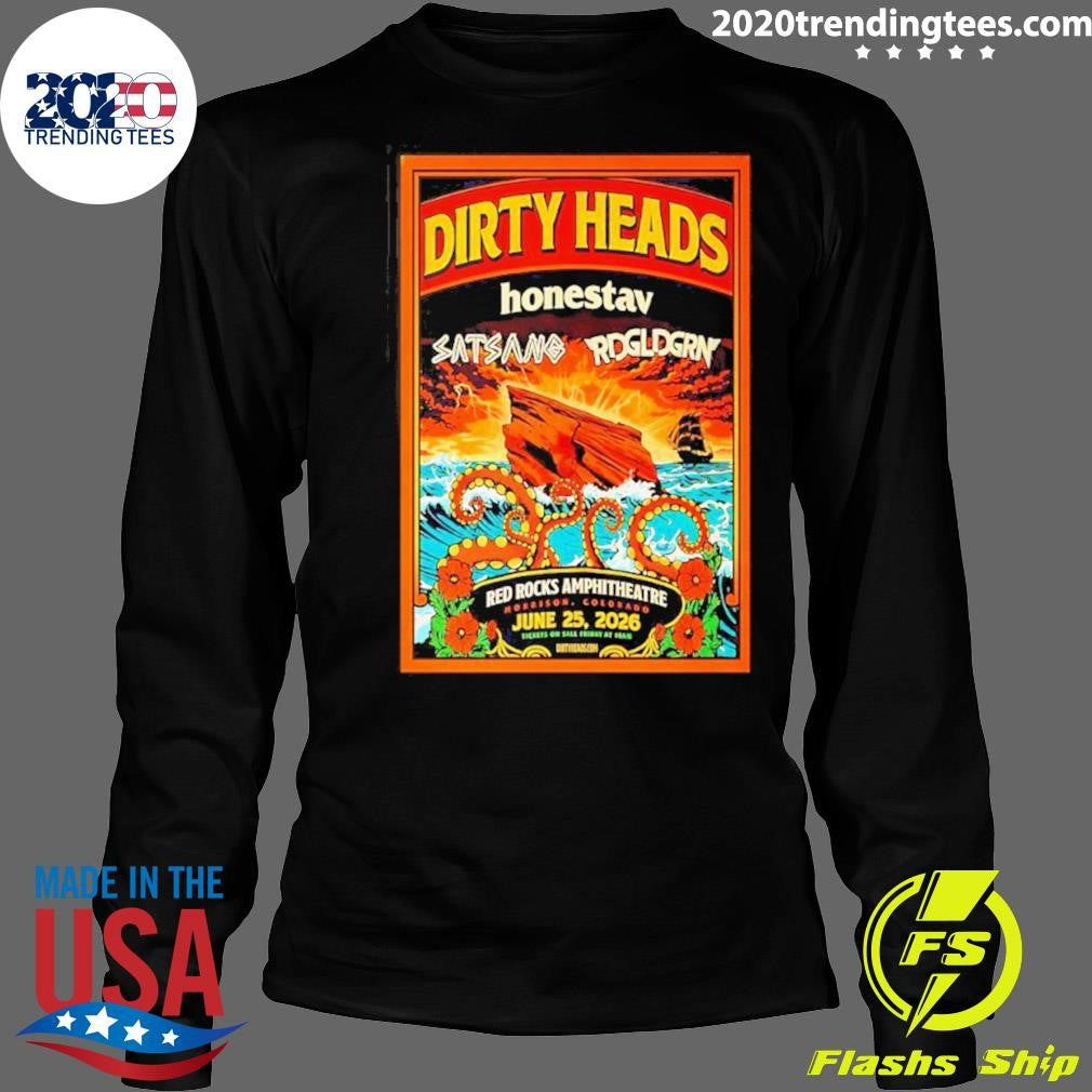 Dirty Heads At Red Rocks Amphitheatre On June 25 2026 Shirt