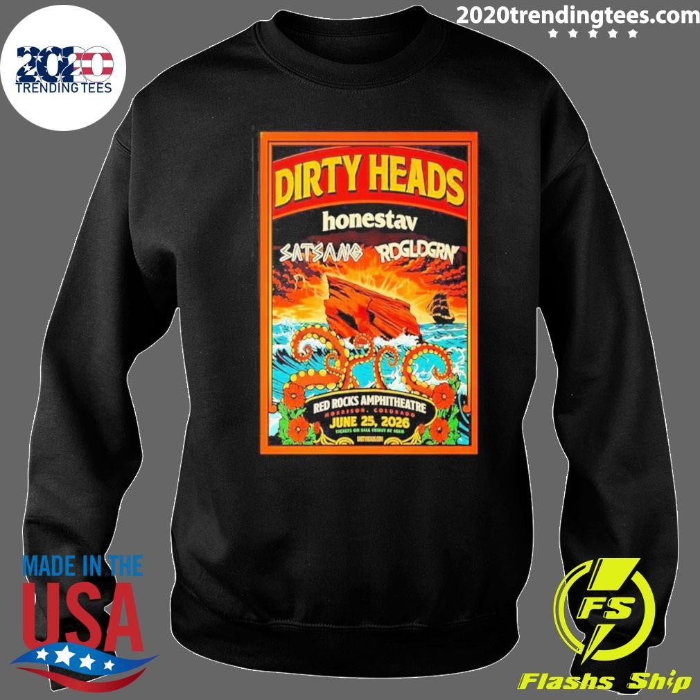 Dirty Heads At Red Rocks Amphitheatre On June 25 2026 Shirt