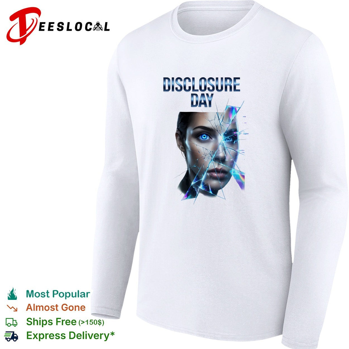 Disclosure Day shattered reflection futuristic eye concept shirt