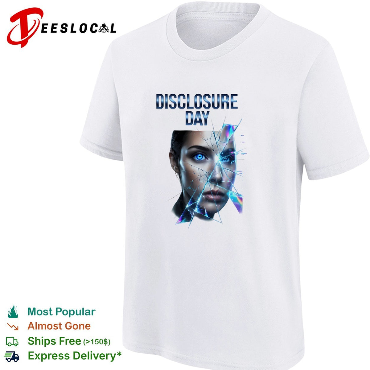 Disclosure Day shattered reflection futuristic eye concept shirt