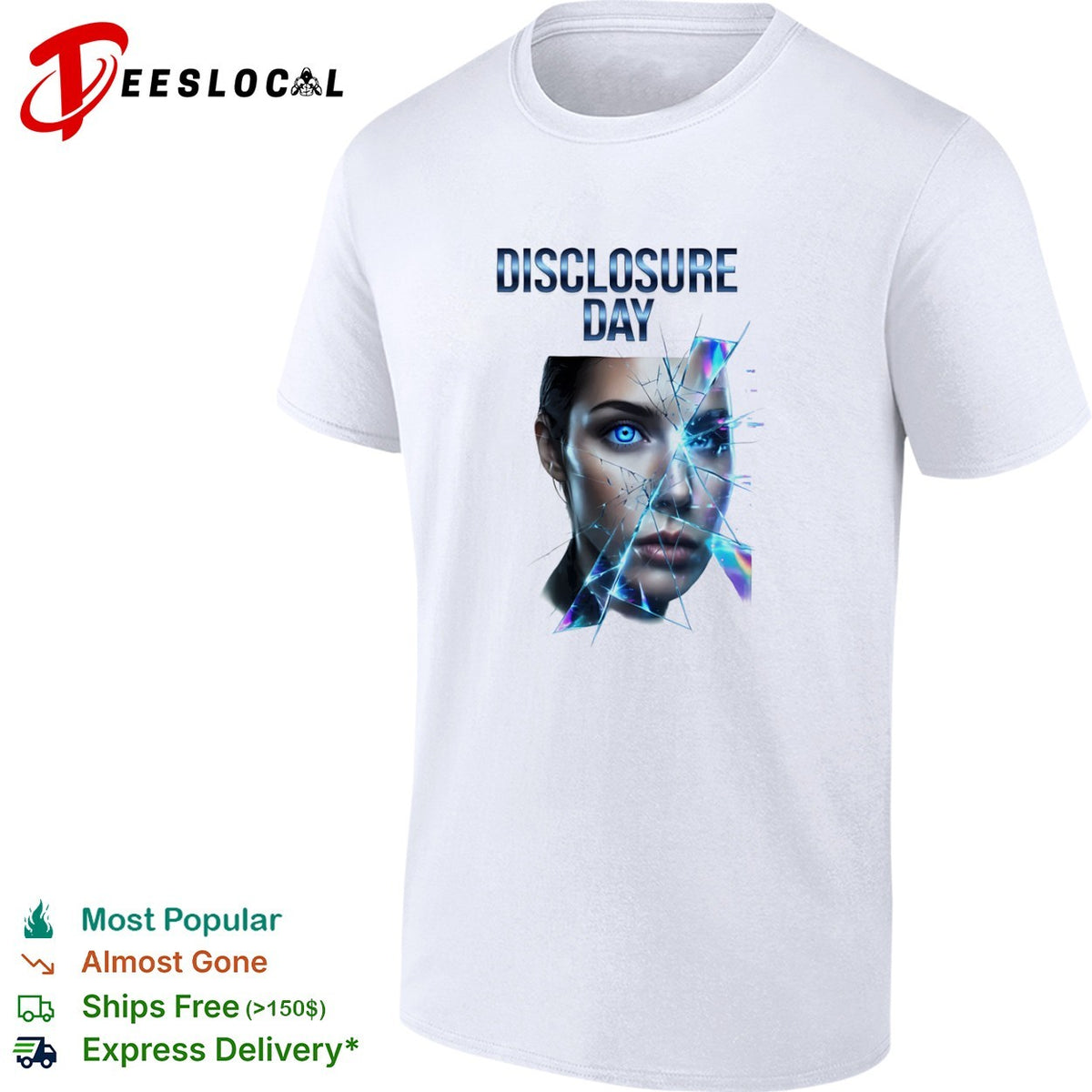 Disclosure Day shattered reflection futuristic eye concept shirt