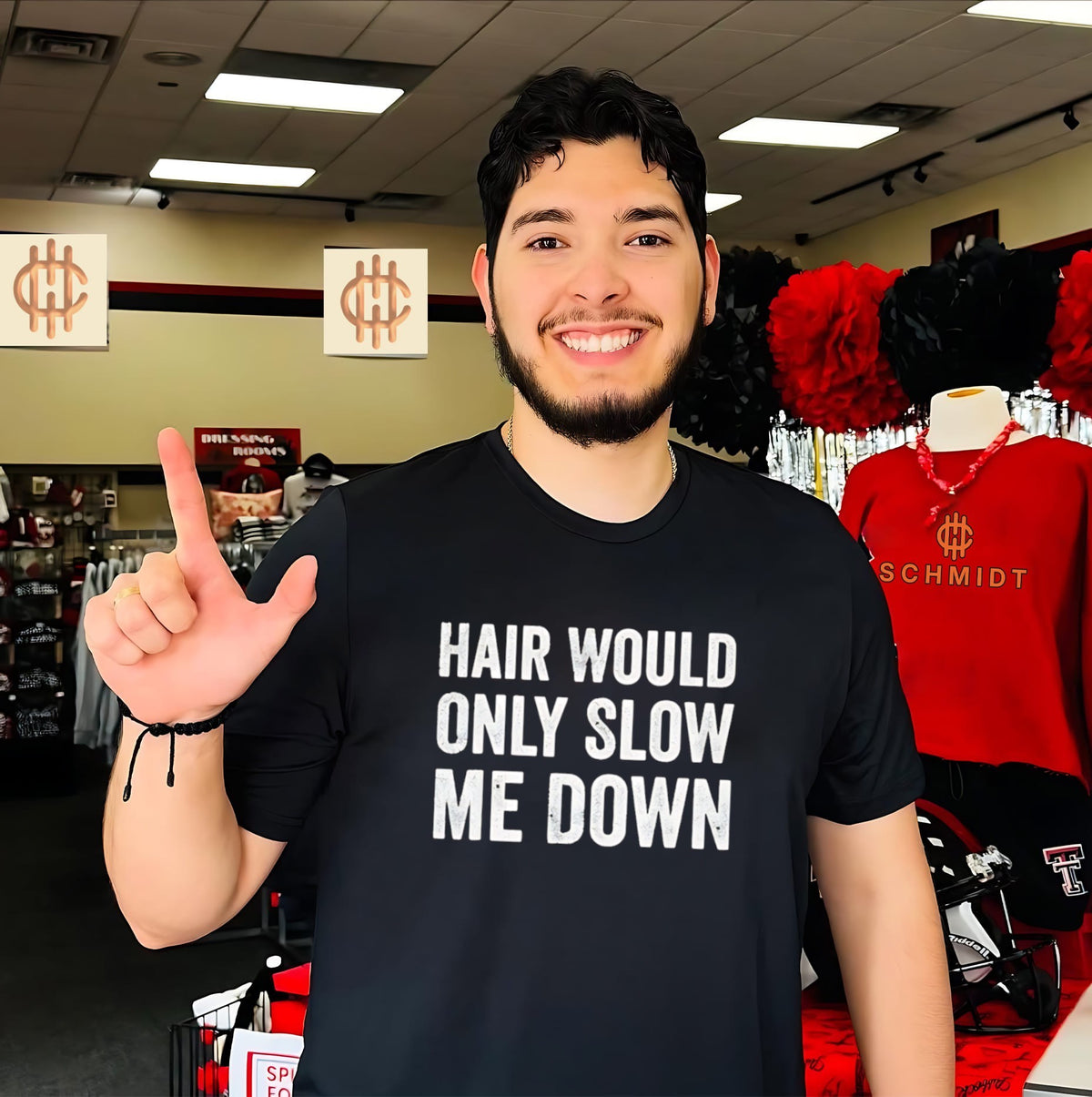 Distressed Hair Would Only Slow Me Down shirt