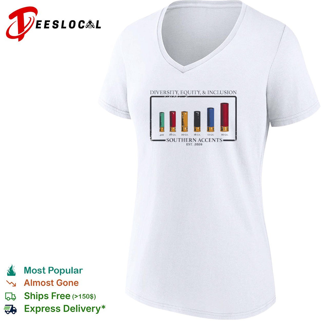Diversity Equity and Inclusion Southern Accents Shotgun Shells shirt